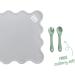 Silicone Placemat & Cutlery Set for Toddlers | Food Grade & Non-Toxic | Messy Play | Restaurant & Dining - Buy Online on GoSupps.com