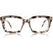 JiSoo Oversized Blue Light Reading Glasses Women Fashion Reading Glasses Blue light Blocking 1.75 Demi Grey F-demi Grey 1.75 x