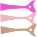 Beavorty 3pcs Eyeliner Eyeshadow Baffle Lash Separator Multitools for Women Eyelashes Auxiliary Tool Silicone Eyeliner Guard Lashes Shield Women Eyeliner Stencils Eyeliner Helper 15x3.2cm Assorted Color