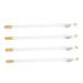 PACKOVE Lot de 4 Crayons Blancs pour Sourcils et Barbe Taille-crayon Int gr R sistant la Transpiration pour Usage Sportif et Plein Air Hommes Femmes
