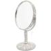 Bestbling Bling Rhinestone Portable Double Sided Swivel Makeup Mirror - Silver - Buy Online on GoSupps.com
