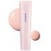 MOONSHOT Tone Up Fixer - Tinted Sunscreen Moisturizer -Super Adhesive Makeup Base with Apricot Beige Color   Skin Radiance Booster before Makeup  1.01 fl.oz.