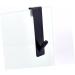 Mikikit 2pcs Bathroom Door Hook Black Wallet Keychain Over The Door Towel Hook Glass Door Hanger Clothing 17.8X4CM Black - Buy Online on GoSupps.com