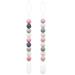 Flow fire Silicone Dummy Clip for Girl and Boys 2Pcs Baby Dummy Clips Fit All Soothers and Dummies Pink 2PCS