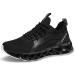 Mens Running Shoes Walking Non Slip Blade Type Sneakers 11 A-black