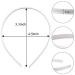 Buy Candygirl 20-Piece White Satin Frontal Ligaments & Headbands for Girls - DIY Accessories - Buy Online on GoSupps.com