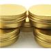 6 Pack 40ml Gold Aluminum Round Lip Balm Makeup Containers Jars with Screw Lid for Beauty Products 40ml - Buy Online on GoSupps.com