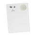 Baluue Palette de Greffe de Cils Multifonctionnelle Format Portable en Acrylique Blanc Coussin Vert pour Extensions de Cils Usage Professionnel et Particulier