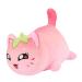 LAIBUY Cat Plush Pillow Soft Kawaii Kitten Anime Plushie Hugging Pillow Cute Stuffed Cat Animal Plush Toys Suitable Kids Boys Girls and Her Birthday Christmas Day Gifts (Strawberries)