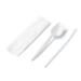 Faithful Supply 250/case Plastic Sporks Sets with Straw and Napkin - Wrapped Disposable Sporks with Napkin Straw and Spork - The perfect spork set for kids box lunches (250)
