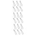 FRCOLOR FIATION FIGHT FROM 18 STK Food tweezers for removing hair tweezers made of stainless steel sloping tweezers for removing bone hair removal bones stainless steel 11x2.3cmx3pcs silverx3stk