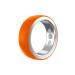 Smart Ring Health Fitness Tracker for Women & Men Continuously Records Sleep Quality Heart Rate Temperature Blood Oxygen and Pedometer Gift 9 Orange
