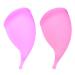 2pcs Silicone Female Silicone Cups Purple Soft Rubber Large