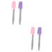 Beavorty 4 pieces of spatula made of silicone wax silicone spatula make -up spatula reusable reusable wax shovel spatula for applying silicone wax wax stick