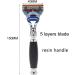 Buy Crody Simplicity Men's Razor Brushes Set - Fashionable Silver Spitz Dachhaar Travel Razor Brush 10x16.5cm - Buy Online on GoSupps.com