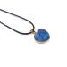 Natural White Crystal Cluster Love Heart Shaped Pendant Gold Edge Gemstone Crystals Electroplating Handmade Suitable for Furniture Decoration Stone Crystal Reiki (Color : Deep Blue)