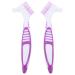 Ukcoco 2st turtle cleaning brush cleaning brushes for pets Turtle torture scratches Turtle cleaning brushes Aquarium brushes plastic sea turtle portable purple