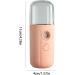 Mini Facial Mister Handheld Face Mist Sprayer Moisturizing USB Recharging Skin Hydration Tool 30ml Pink Handheld Facial Sprayer - Buy Online on GoSupps.com
