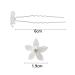 12 White Flower Rhinestone Wedding Hair Pins - Bridal U-Shaped Hairpins for Women - Buy Online on GoSupps.com