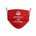 Cencibel Smart Casual Keep Calm and Carry On Mask Red 1 Unit (Pack of 1)