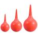 FOMIYES Hand Blower Rubber Suction Ear Syringe: 3pcs Hand Bulb Syringe Ear Washing Squeeze Bulb Laboratory Tool 30ml 60ml 90ml Red Computer Blower