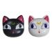 Duehut contact lens container Anime cute cat contact lens container travel box portable contact lens container kit with lentil cleaner solution bottle tweezers remote for home & office