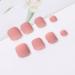 Handcess Square Matt Artificial Toenails - Short Skin Color & Pink Full Cover Nail Tips (24 Pieces) | Ideal for Women & Girls - International Shipping Available - Buy Online on GoSupps.com
