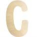 Large Wooden Letters 30cm Wooden Letter for Crafts Children's Names Capital Alphabet 5mm Thick Unfinished MDF Wood Slices Nursery Wall Hanging Art Sign Board Painting Home Decor (C)