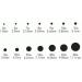 JET Black Swarovski Crystal Flatbacks 144 pcs - Nail Art Rhinestones - Mixed Sizes ss5 ss7 ss9 ss12 ss16 ss20 ss30 - Buy Online on GoSupps.com