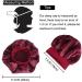LADES Silk Satin Bonnet-4 Packs Women Satin Hair Bonnet for Curly Hair Satin Bonnet Silk Sleep Cap Silk Hair Wrap for Sleeping Black Hair Black+Purple+Red+Sapphire blue - Buy Online on GoSupps.com