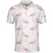 Watercolor Pink Flamingo Polo Shirts for Men Women Men's Golf Shirts Short Sleeve, Lightweight Bowling Polos Multi Color X-Large