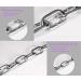Premium Safety Bicycle Chain Lock - Cut-Proof Motorcycle Security Lock for Bikes, Generators & Outdoor Furniture - Silver - Buy Online on GoSupps.com