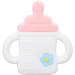 LBEC Cartoon Bottle Shaped Silicone Teether | Easy Grip Baby Bath Gift | International Shipping - Buy Online on GoSupps.com