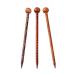 Sharplace 6 Vintage Wood Hair Sticks - Retro Floral Pattern Hairpins for Women & Girls - Long Chinese Hair Accessories in Brown - Buy Online on GoSupps.com