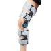 Adjustable Hinged ROM Knee Support Brace - Universal Pain Relief for Medial & Lateral Knee Injuries - Fog Grey - Buy Online on GoSupps.com