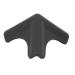 Edge Corner Protectors Guards Silicone Smooth Soft Children Safety Cushions Triangle Shape for Wood Glass Steel Ceramics Surface 4Pcs Black - Buy Online on GoSupps.com