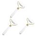 FRCOLOR 3 Pcs Roller for Face Eye Cream Massage Stick Beauty Face Roller Jade Rolling Wrinkle Roller Jade Roller Facial Massage Facial Roller Anti Aging Skin White Jade Rolling Rod Whitex3pcs 12x4.2cmx3pcs