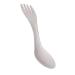Hemoton Camping Spork Metal 1pc Portable Utensils Titanium Fork Spoon Titanium Spoon Backpack Triple Travel Combination