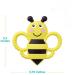 SWEETBEE Buzzy Bee Teether Toy - Multi-Textured, Soft & Soothing, BPA Free, Freezer & Dishwasher Safe - Buy Online on GoSupps.com