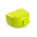 Storage box for braces biting and dentures - breathable pocket with ventilation holes - portable durable and easy to clean - 75 x 60 x 35 mm - tooth bite holder made of plastic - m green/lime