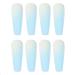 Poliphili 24Pcs Super Long Gradient Press on Fake Nails | Extra Long Coffin Art Manicure | Yellow Blue False Nails Tips - Buy Online on GoSupps.com