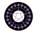 Matlens - Eos Crazy Fun Motif Halloween Colored contact lenses Ciel Black purple 2 lenses 1 contact lens container 1 Care product 50ml FBA