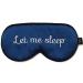 Silk Sleeping Eye Mask | Let Me Sleep by MOONLIT SKINCARE | High-Grade 100% Mulberry Silk | Cute Luxury Mask for Sleeping Travel & Gifting