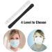 Premium Anti-Slip Silicone Ear Hooks - 6-Piece Adjustable Ear Straps for Adults & Children - Gait Protection in A/Black & White - Buy Online on GoSupps.com