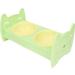 Miskall Double Pet Bowl - Leak-Proof Food-Safe Large Capacity Green Dog & Cat Bowl with Support Attachment - Buy Online on GoSupps.com