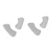 Mobestech 6 Pairs Shoe Insoles Back Insoles Silicone Insoles Shoe Inserts Heel Ripple