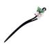 Lurrose Chinese Hair Stick Vintage Flower Hair Stick Japanese Wood Chopsticks for Women Girls Hair Styling White Green