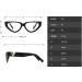 Buy Stylish Anti-Glare Blue Light Reading Glasses for Men & Women | +300 Black-White Eyewear - International Shipping Available - Buy Online on GoSupps.com