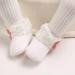 Spring Baby Winter Fleece Booties | Non-Slip Soft Sole Shoes for Boys & Girls 12-18 Months - White - Buy Online on GoSupps.com