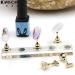 Magnetic Nail Art Practice Training Display Stand Acrylic Crystal Base Alloy False Nail Tip Holder Salon DIY Manicure Tool 2018